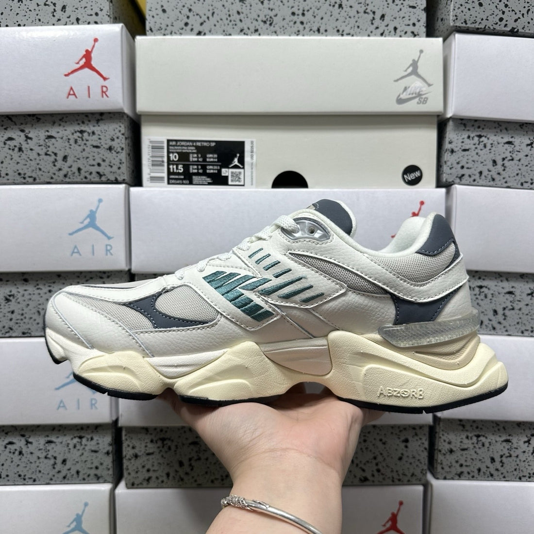 NB 9060 Cream Teal