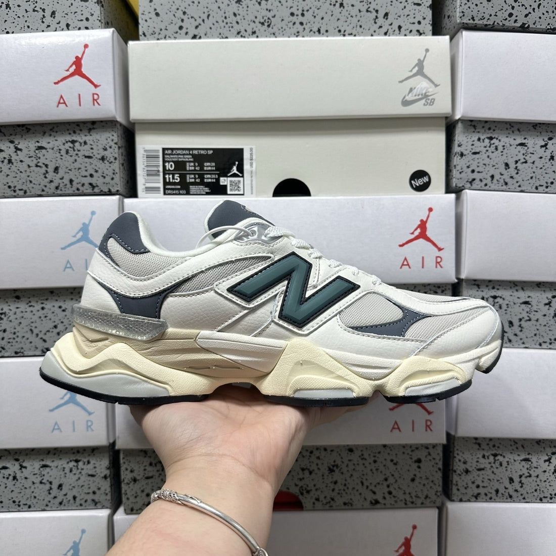 NB 9060 Cream Teal