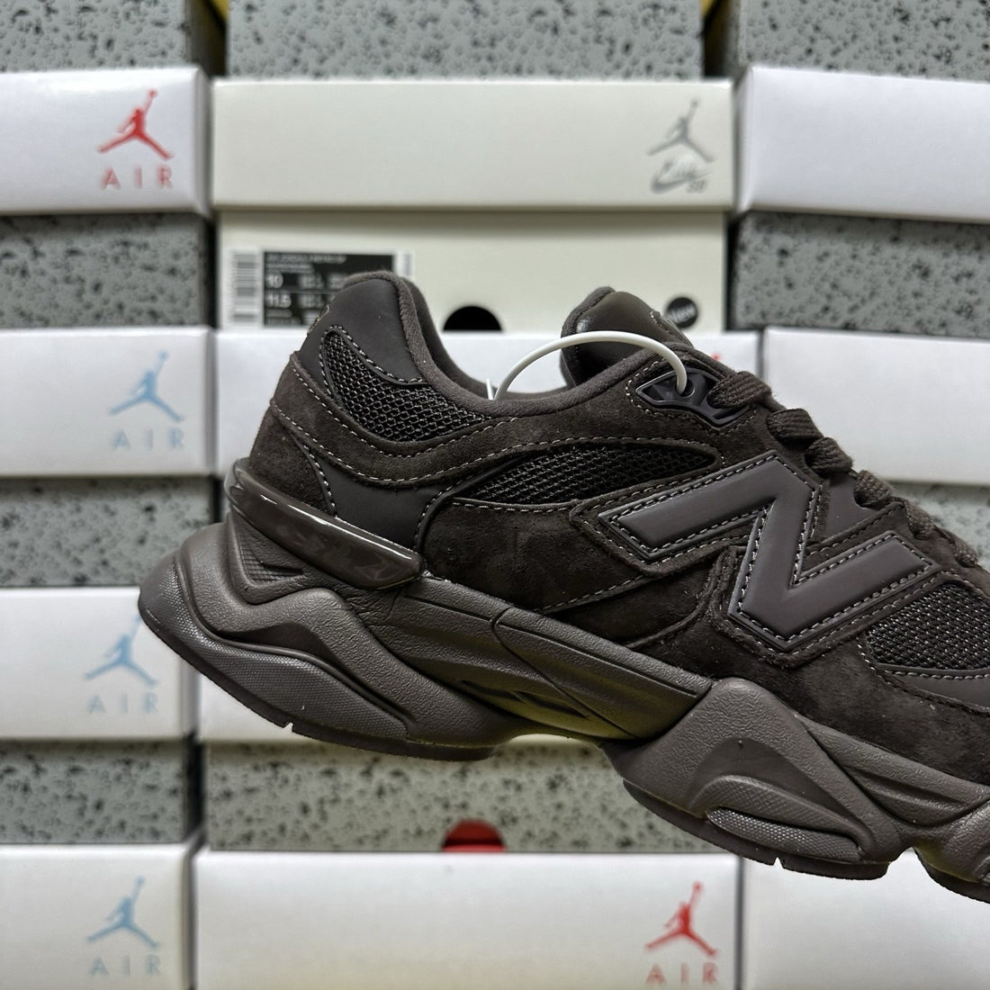 NB 9060 Dark Brown Suede
