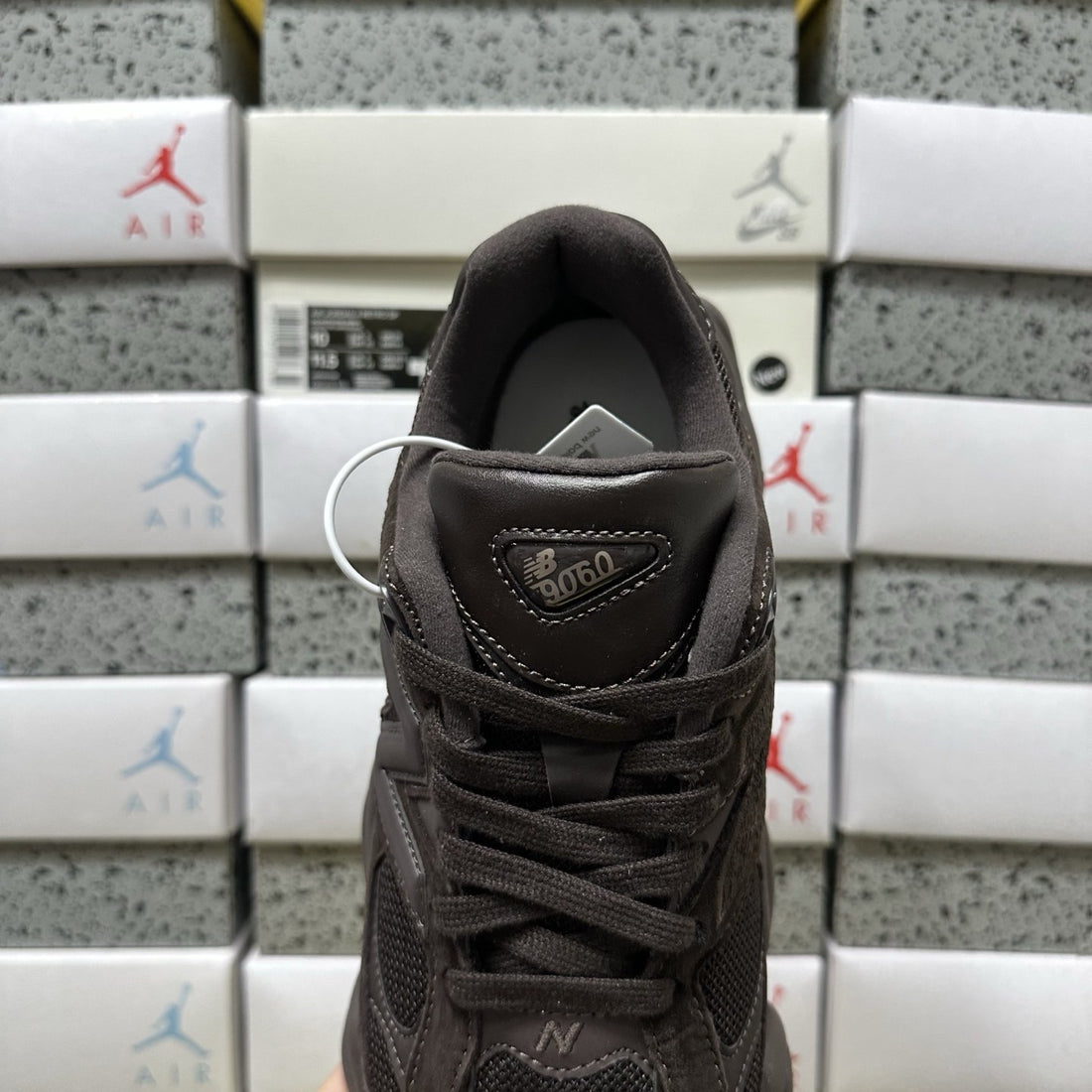 NB 9060 Dark Brown Suede