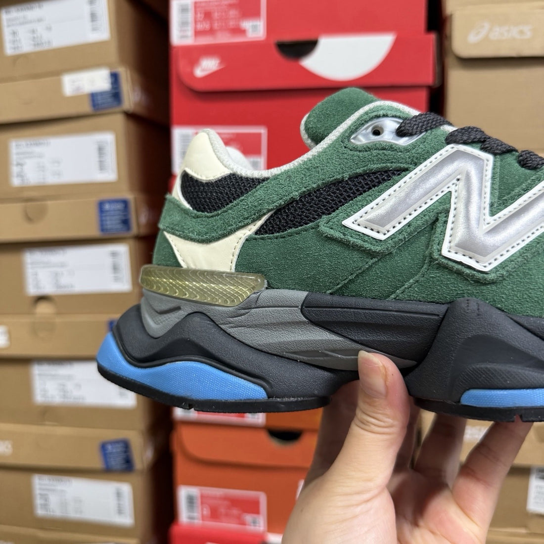NB 9060 Green Cream Blue