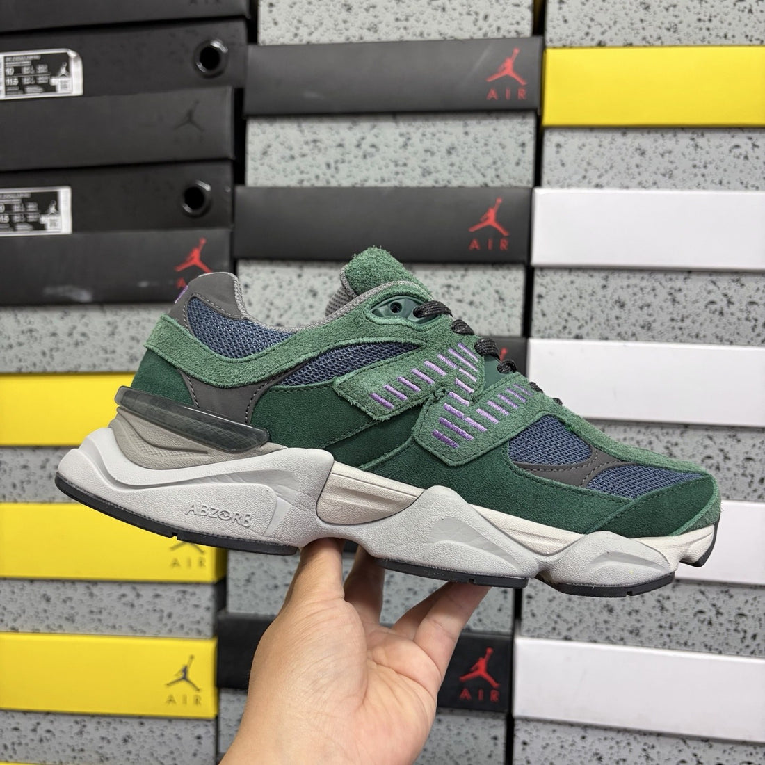 NB 9060 Green Purple Volt