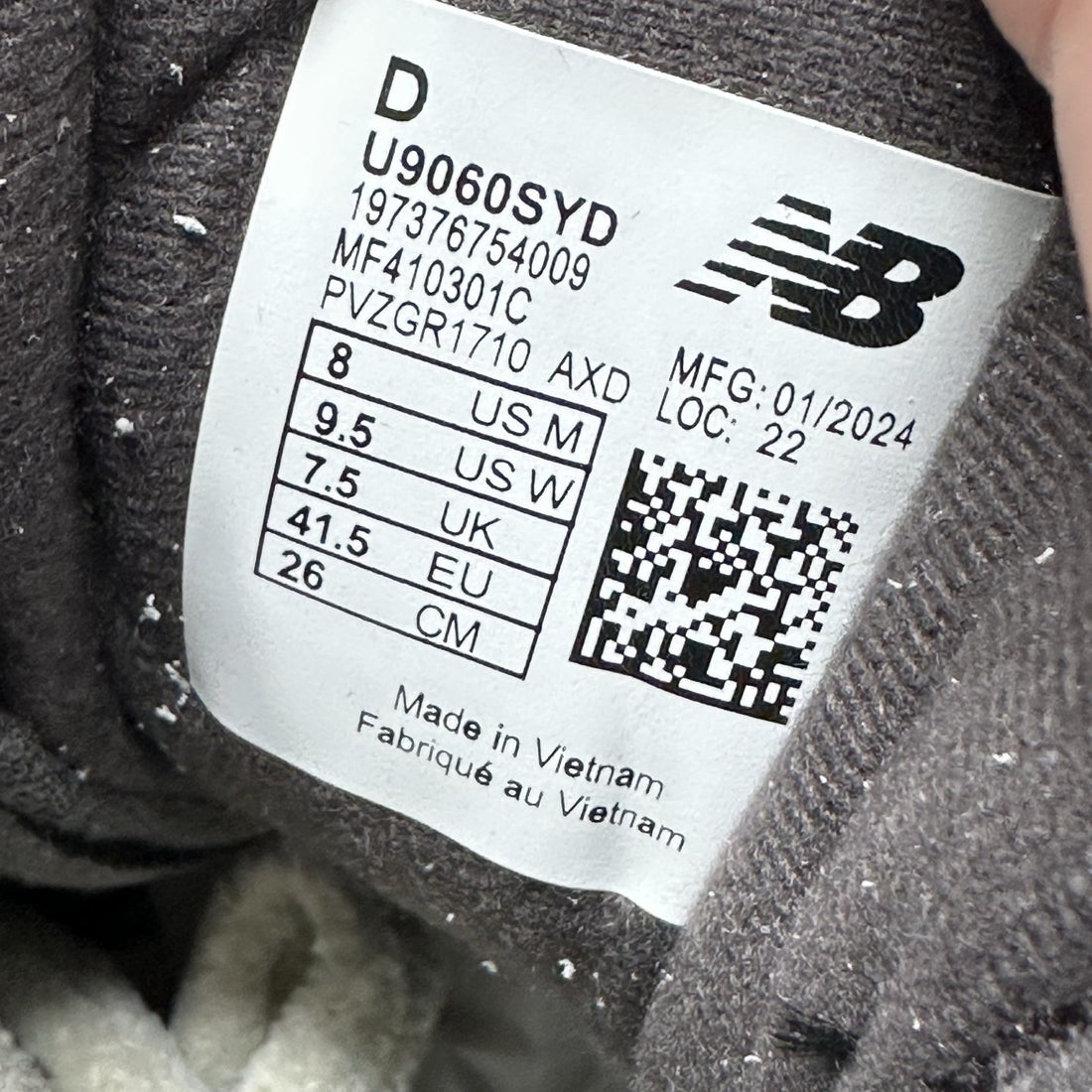 NB 9060 Grey Black White