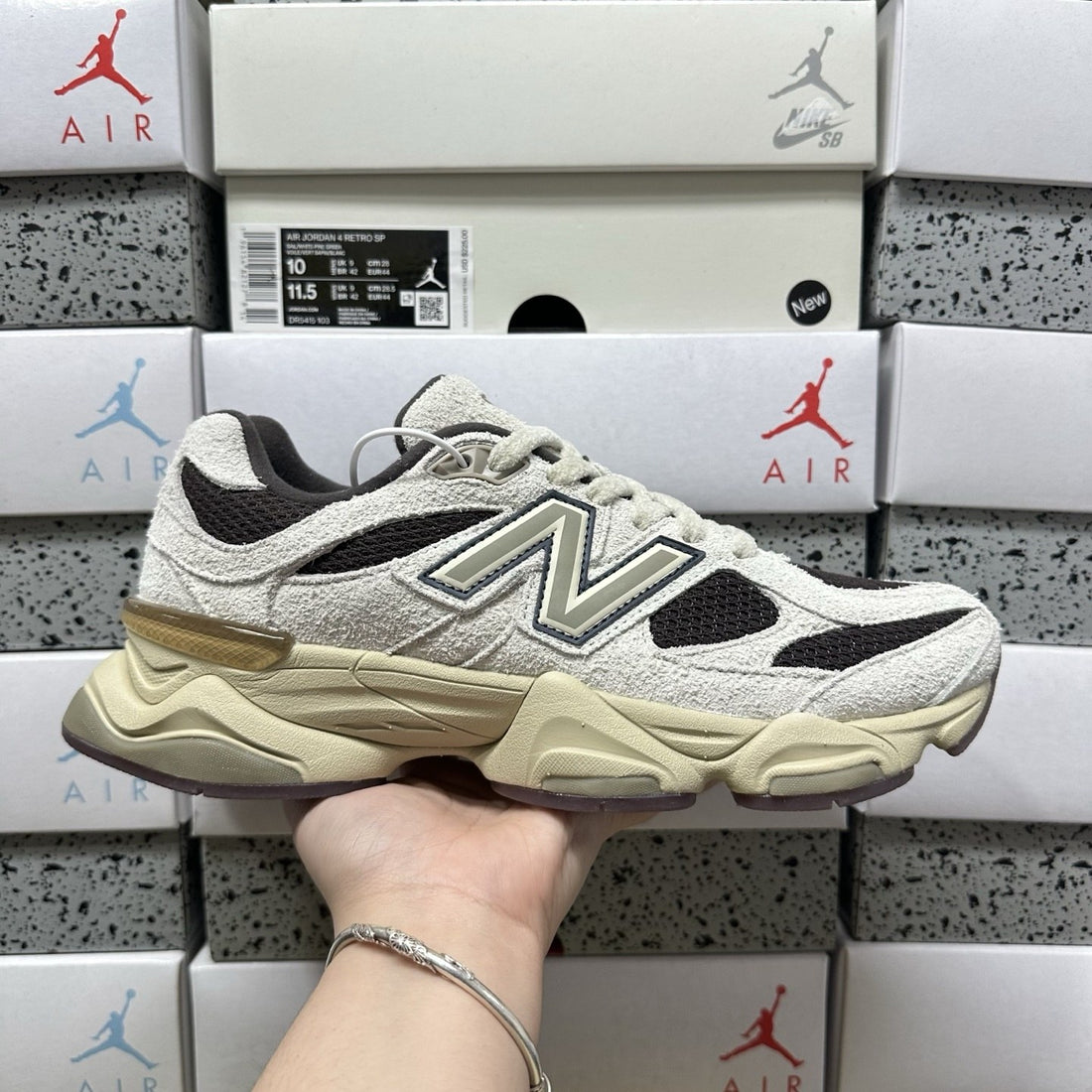 NB 9060 Grey Black White