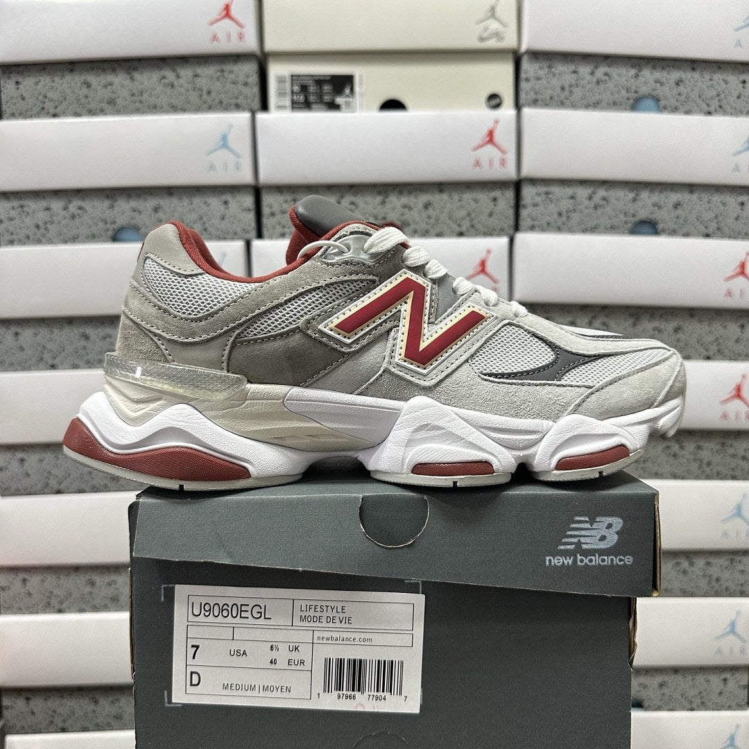 NB 9060 Grey Burgundy