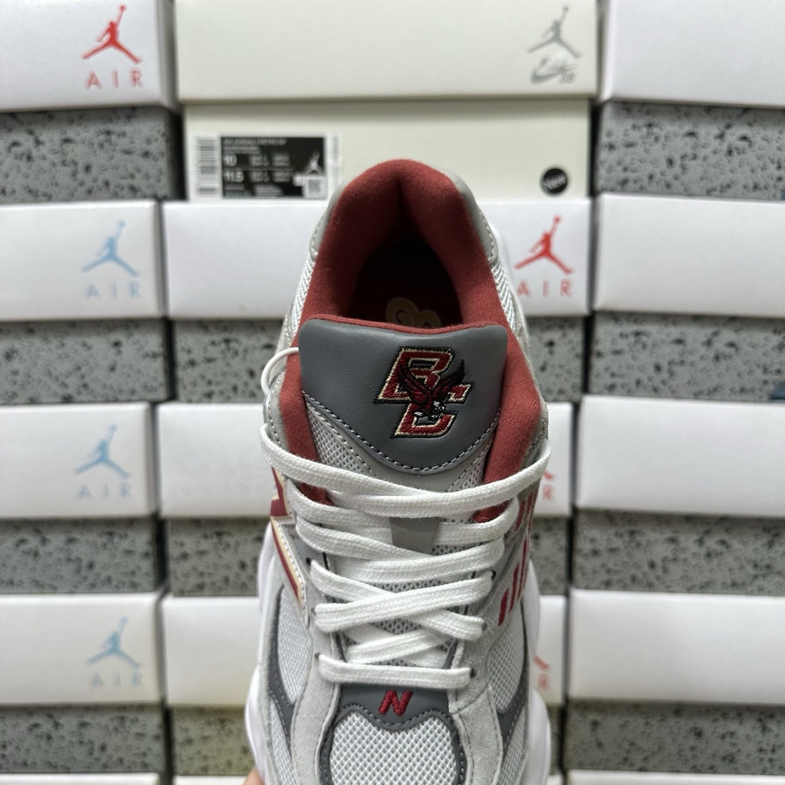 NB 9060 Grey Burgundy