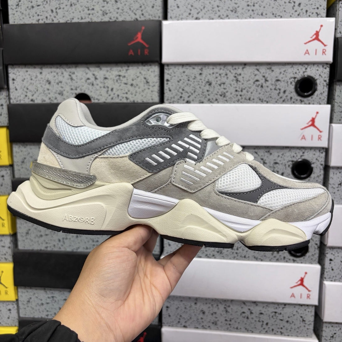 NB 9060 Grey Charcoal Cream