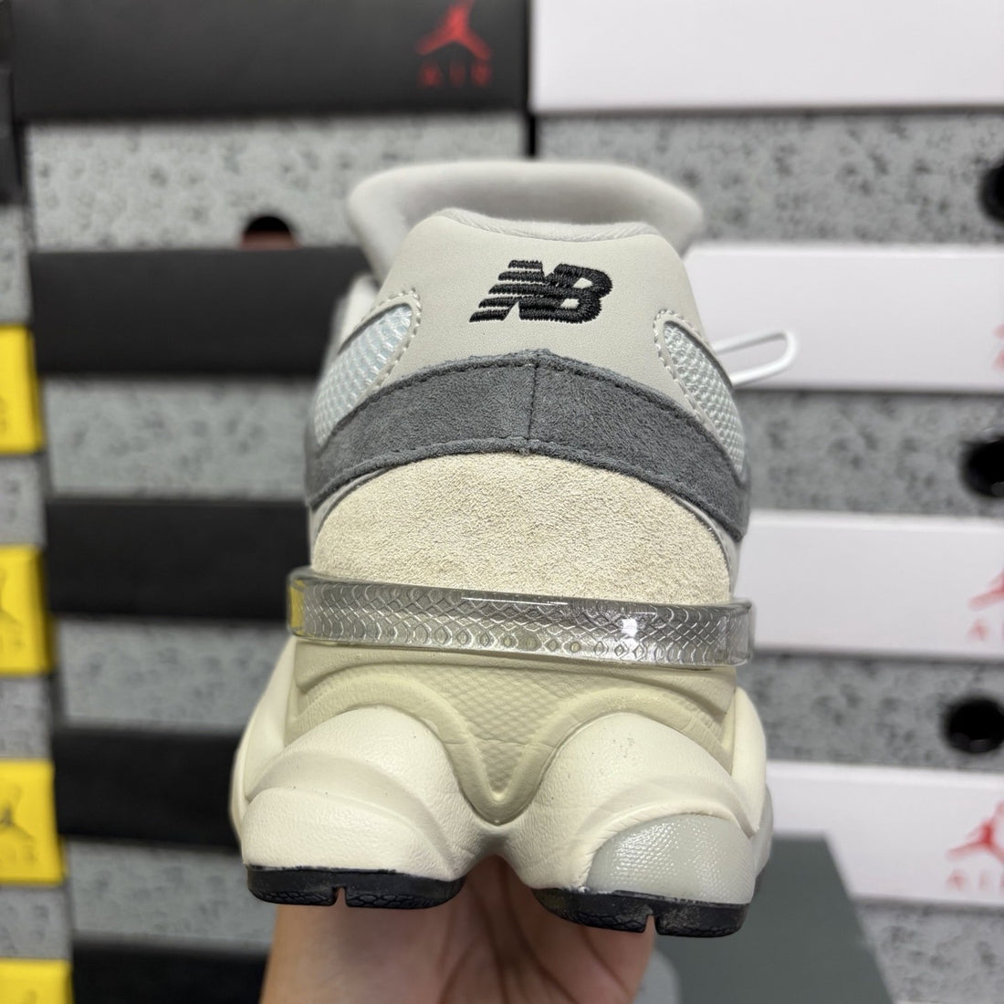 NB 9060 Grey Charcoal Cream