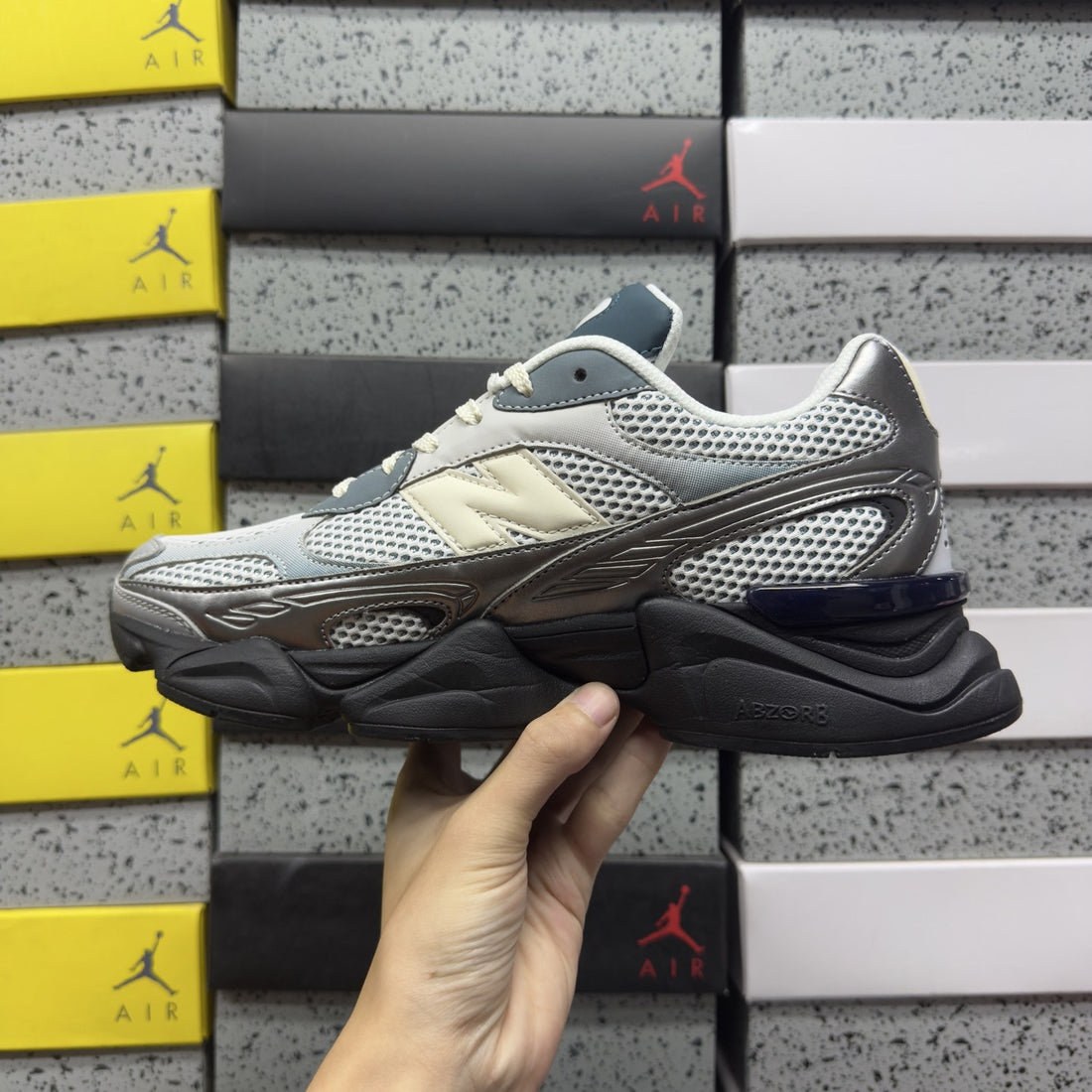 NB 9060 Grey Charcoal Sea Salt