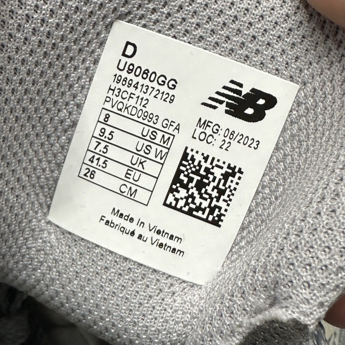 NB 9060 Grey Day Suede