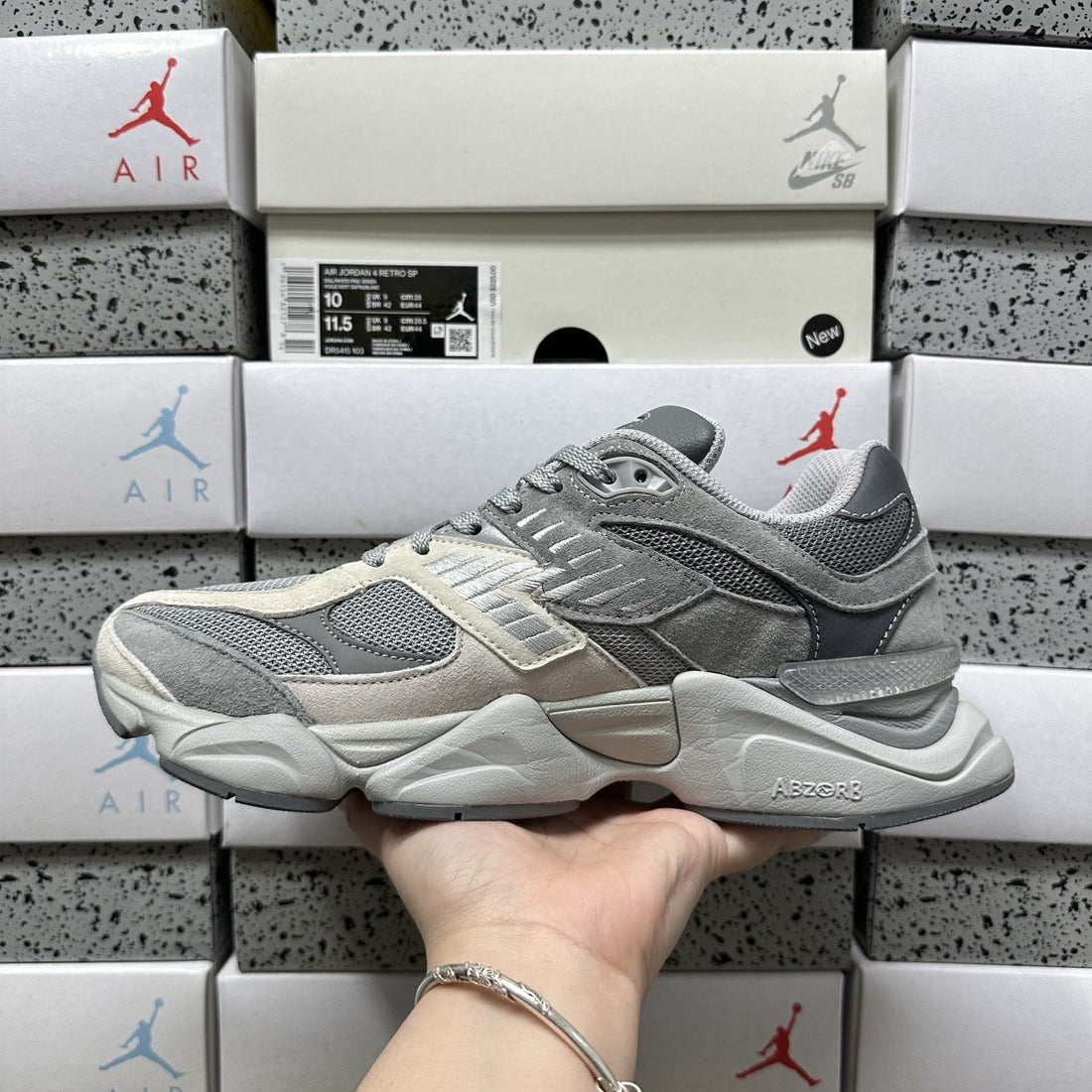 NB 9060 Grey Day Suede