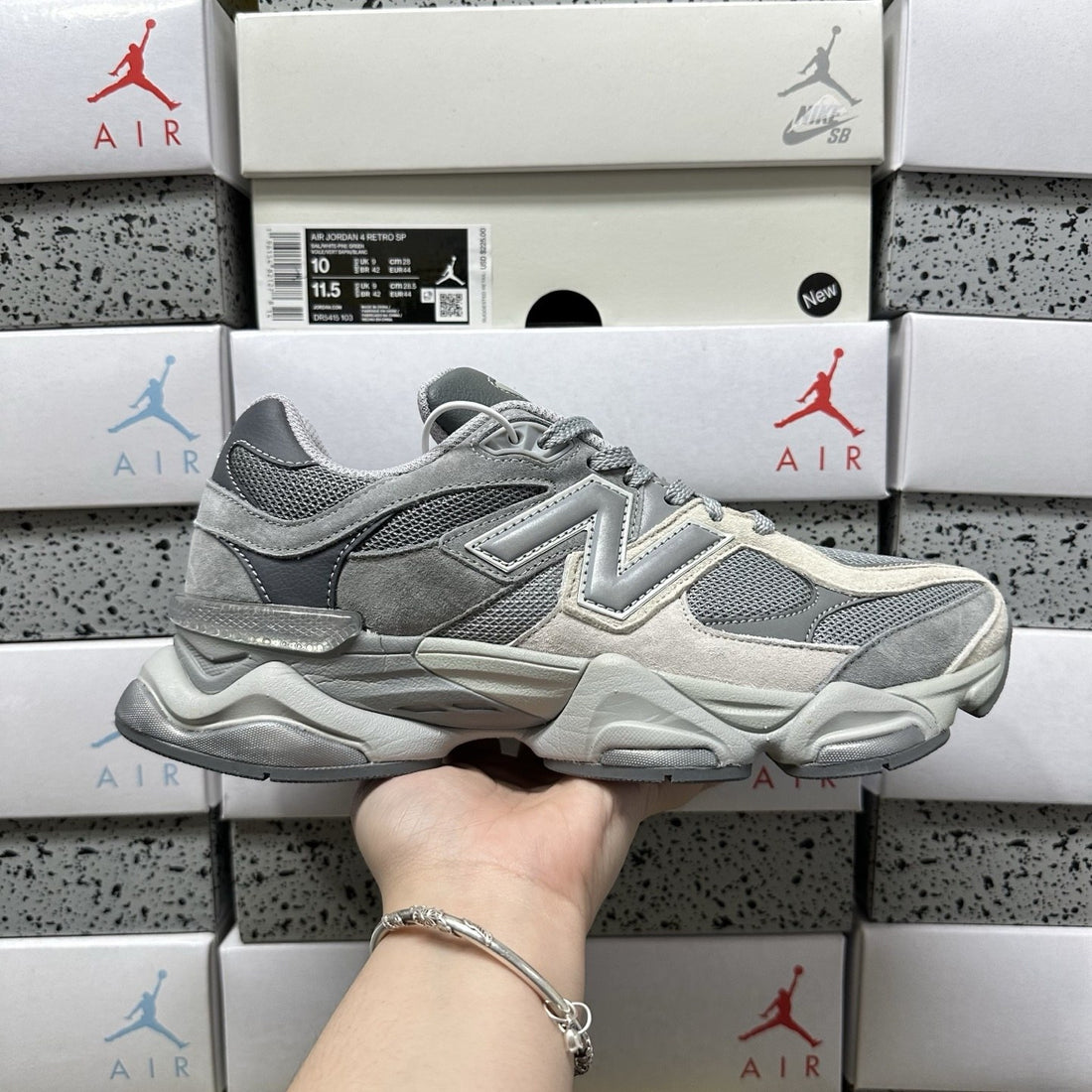 NB 9060 Grey Day Suede