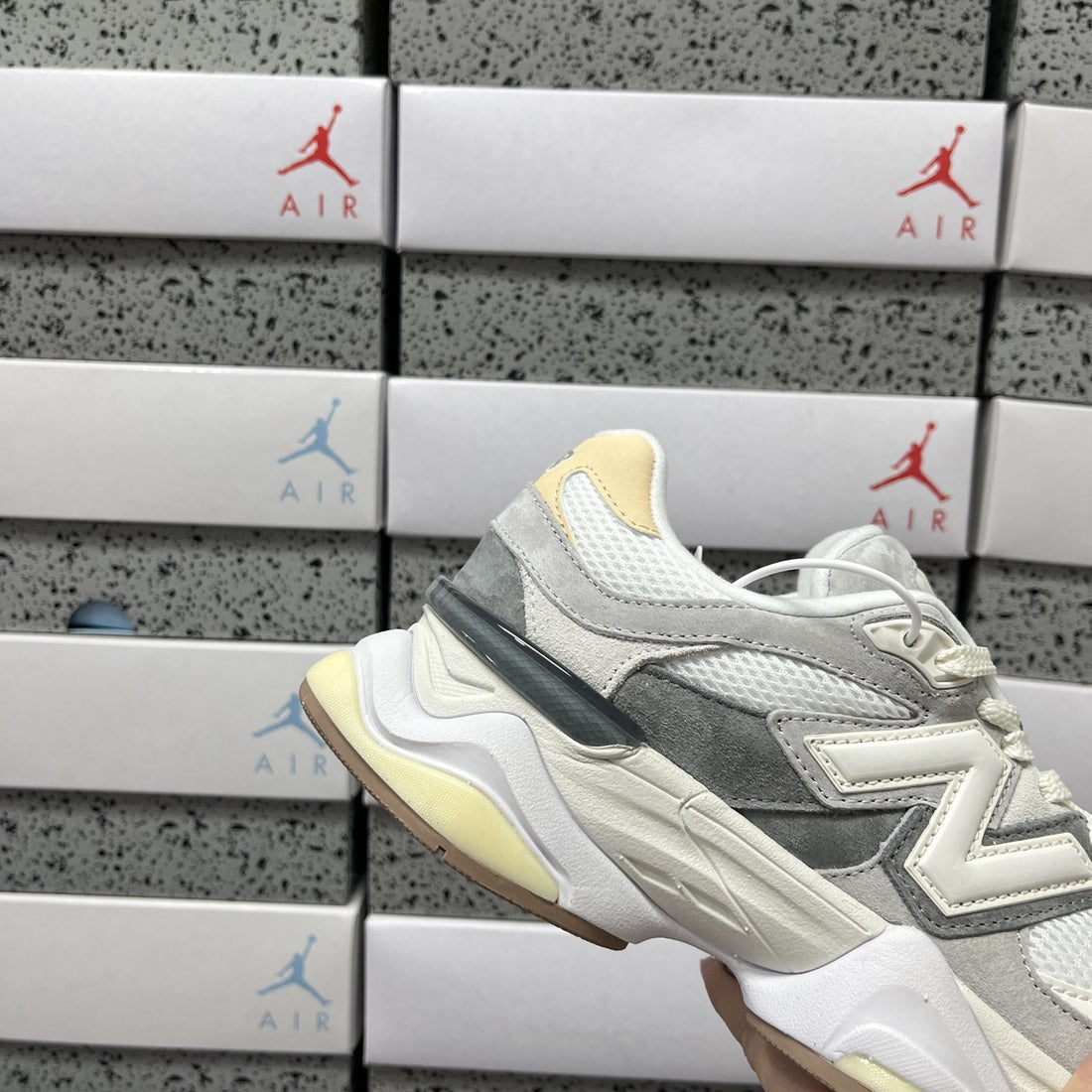 NB 9060 Grey Ivory Silver
