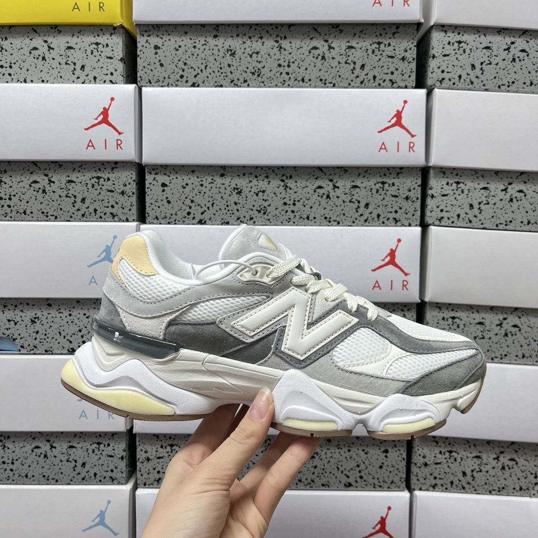 NB 9060 Grey Ivory Silver
