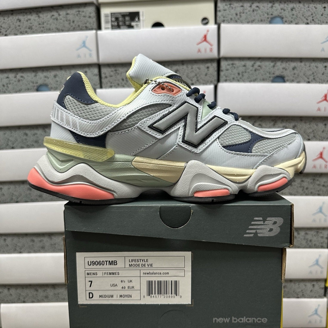 NB 9060 Grey Multicolor Pink