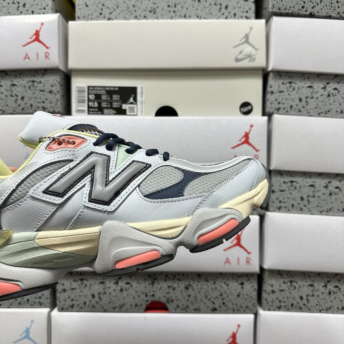 NB 9060 Grey Multicolor Pink