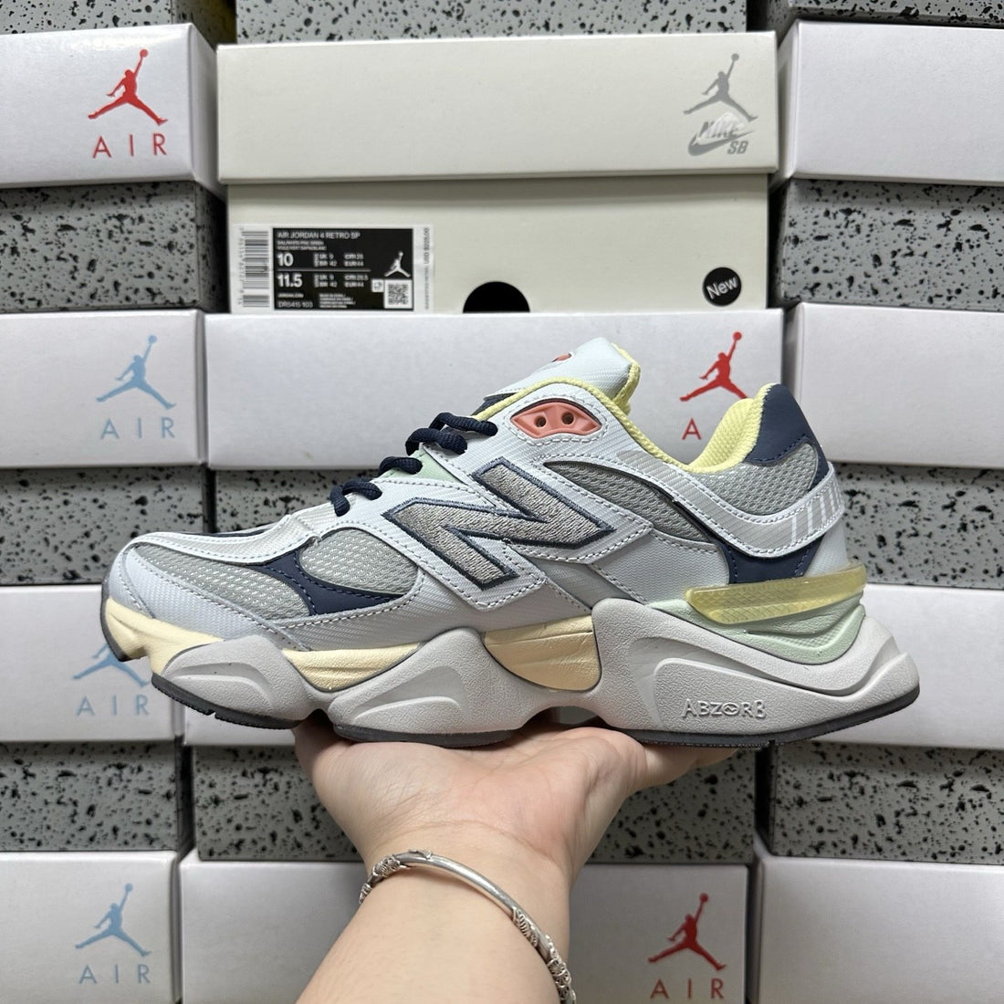 NB 9060 Grey Multicolor Pink