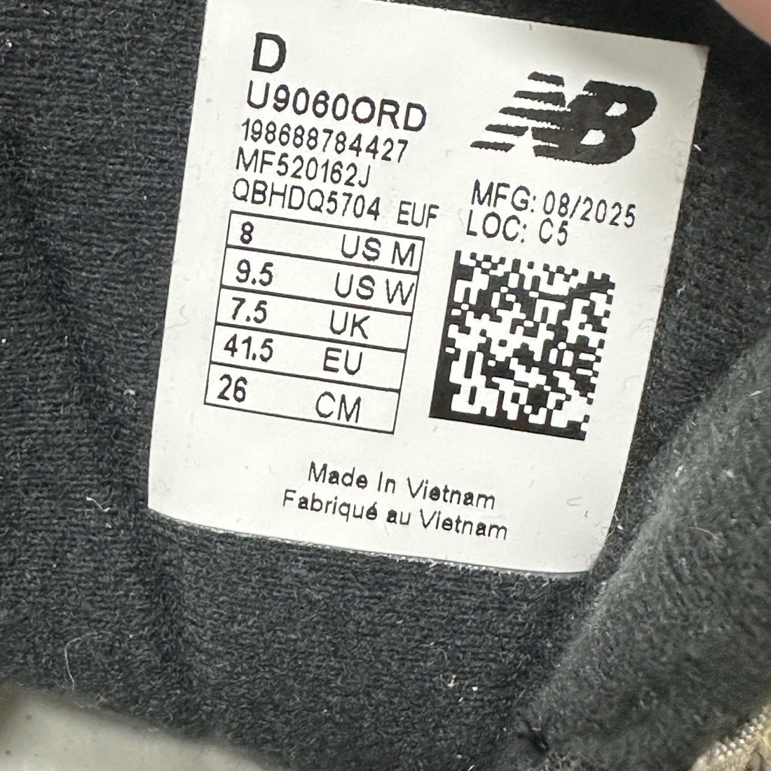 NB 9060 Grey Navy Cream