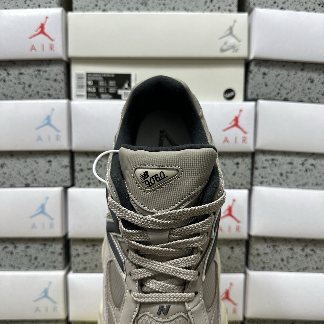 NB 9060 Grey Navy Cream