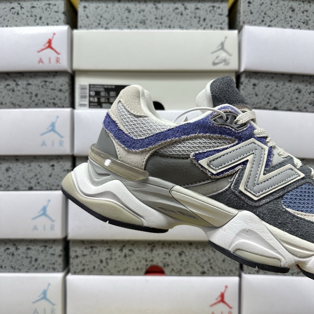 NB 9060 Grey Navy Purple