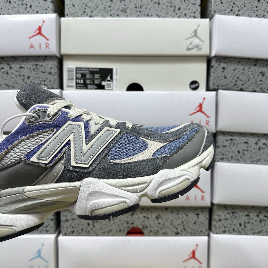 NB 9060 Grey Navy Purple