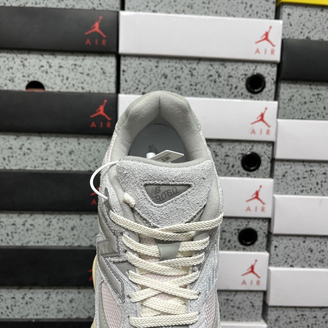 NB 9060 Grey Suede Cream