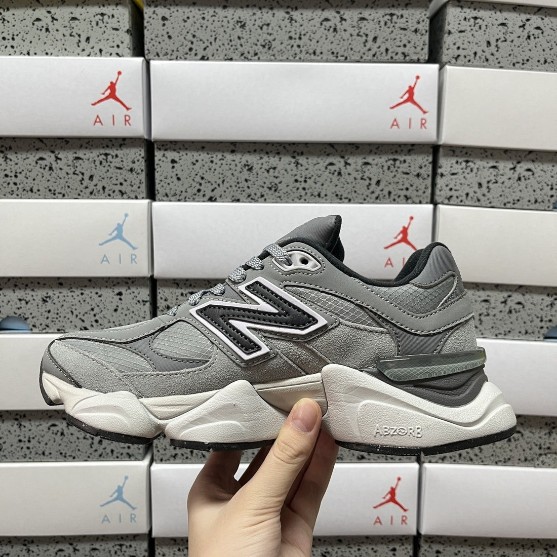 NB 9060 Grey Utility Suede