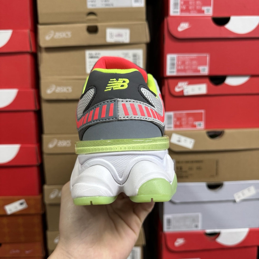 NB 9060 Grey Volt Coral