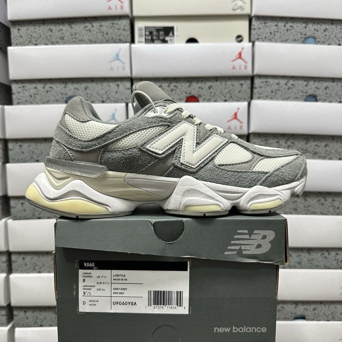 NB 9060 Grey Yellow Cream