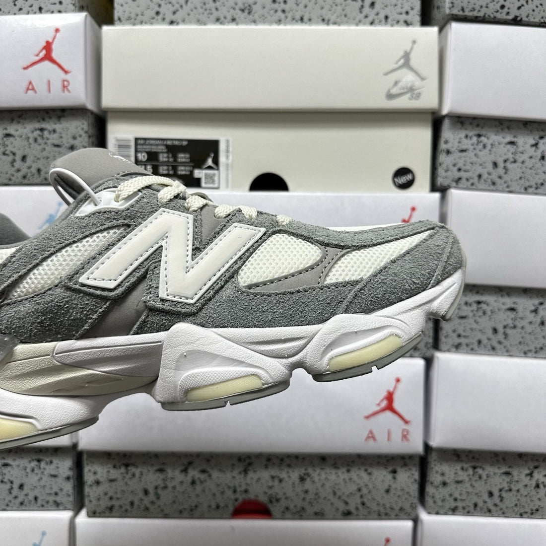 NB 9060 Grey Yellow Cream
