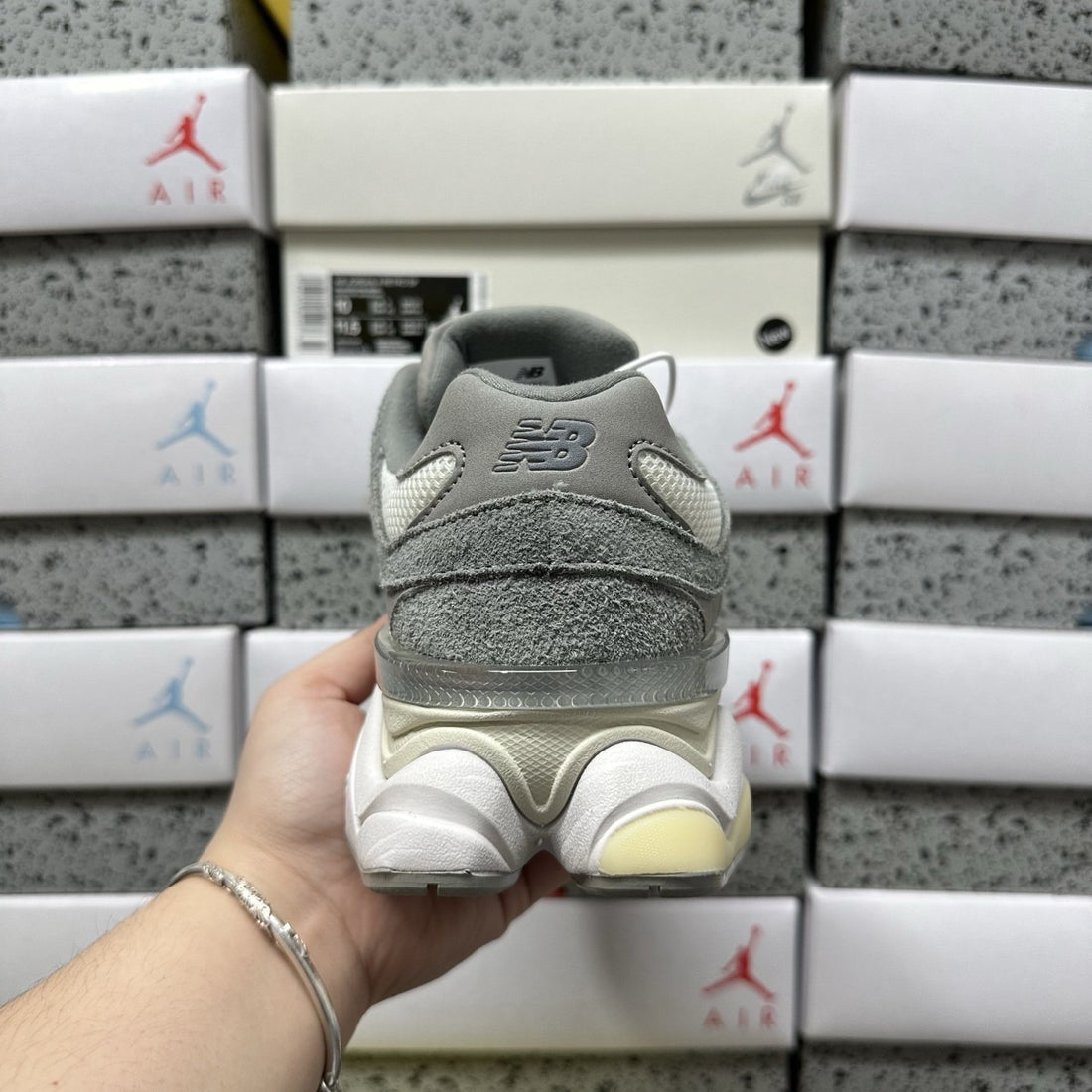 NB 9060 Grey Yellow Cream