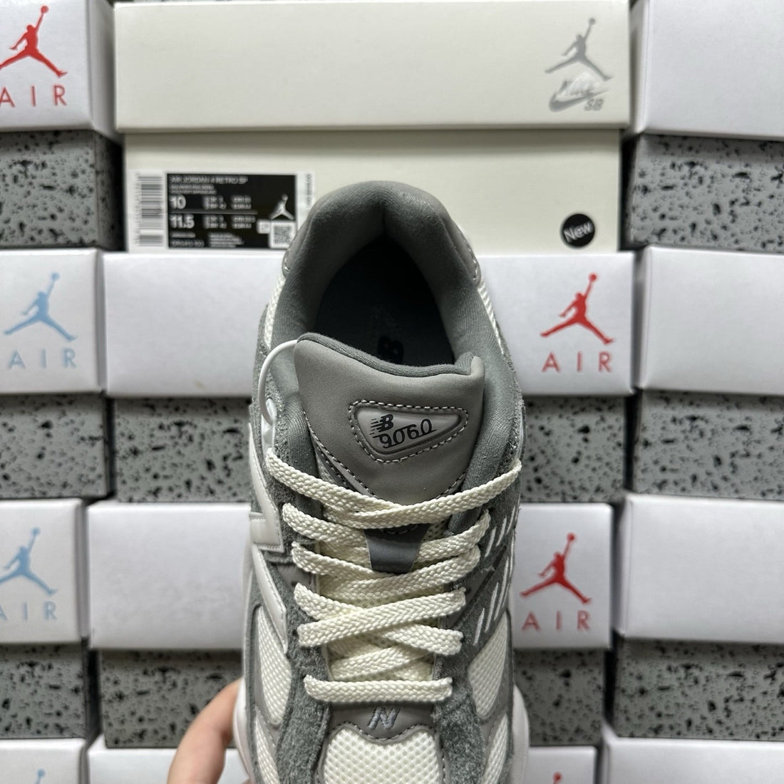 NB 9060 Grey Yellow Cream