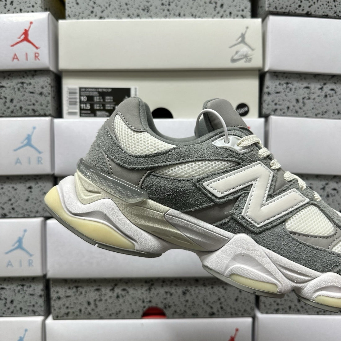 NB 9060 Grey Yellow Cream