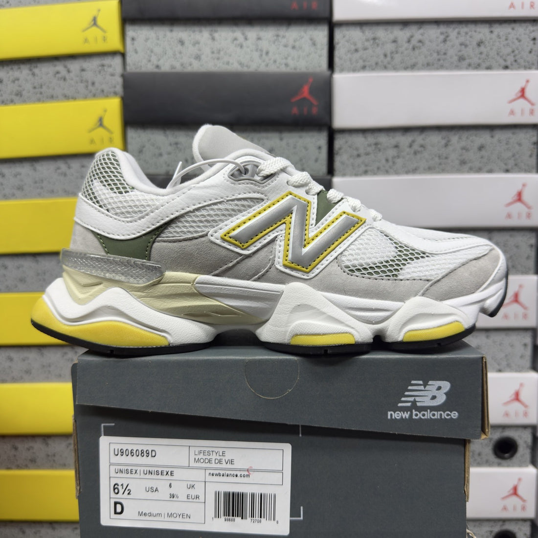 NB 9060 Grey Yellow Volt