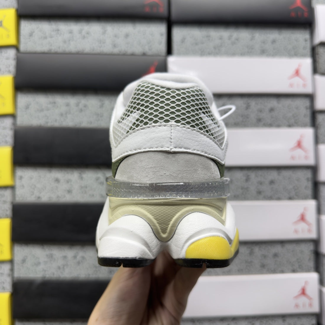 NB 9060 Grey Yellow Volt