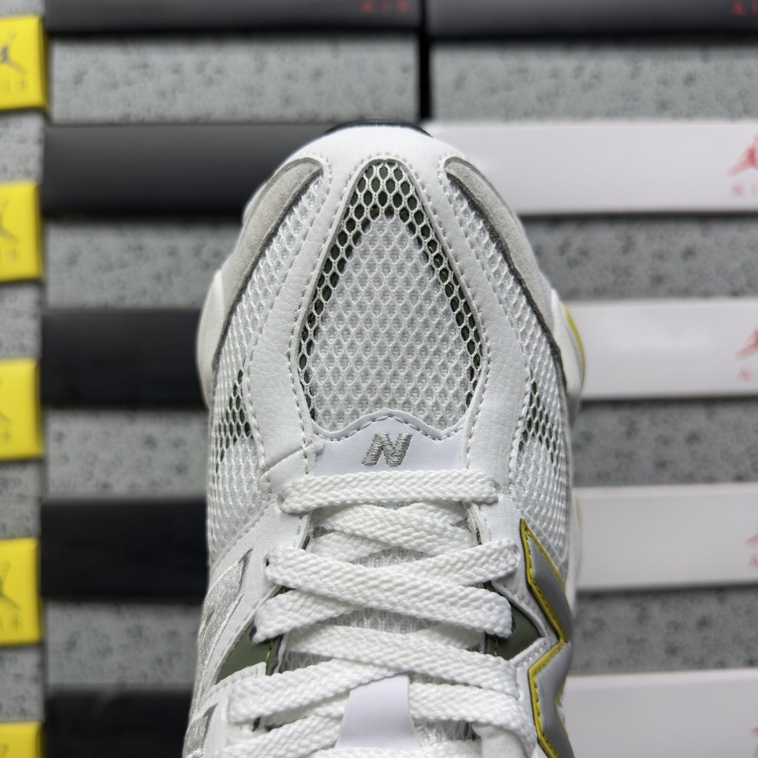 NB 9060 Grey Yellow Volt