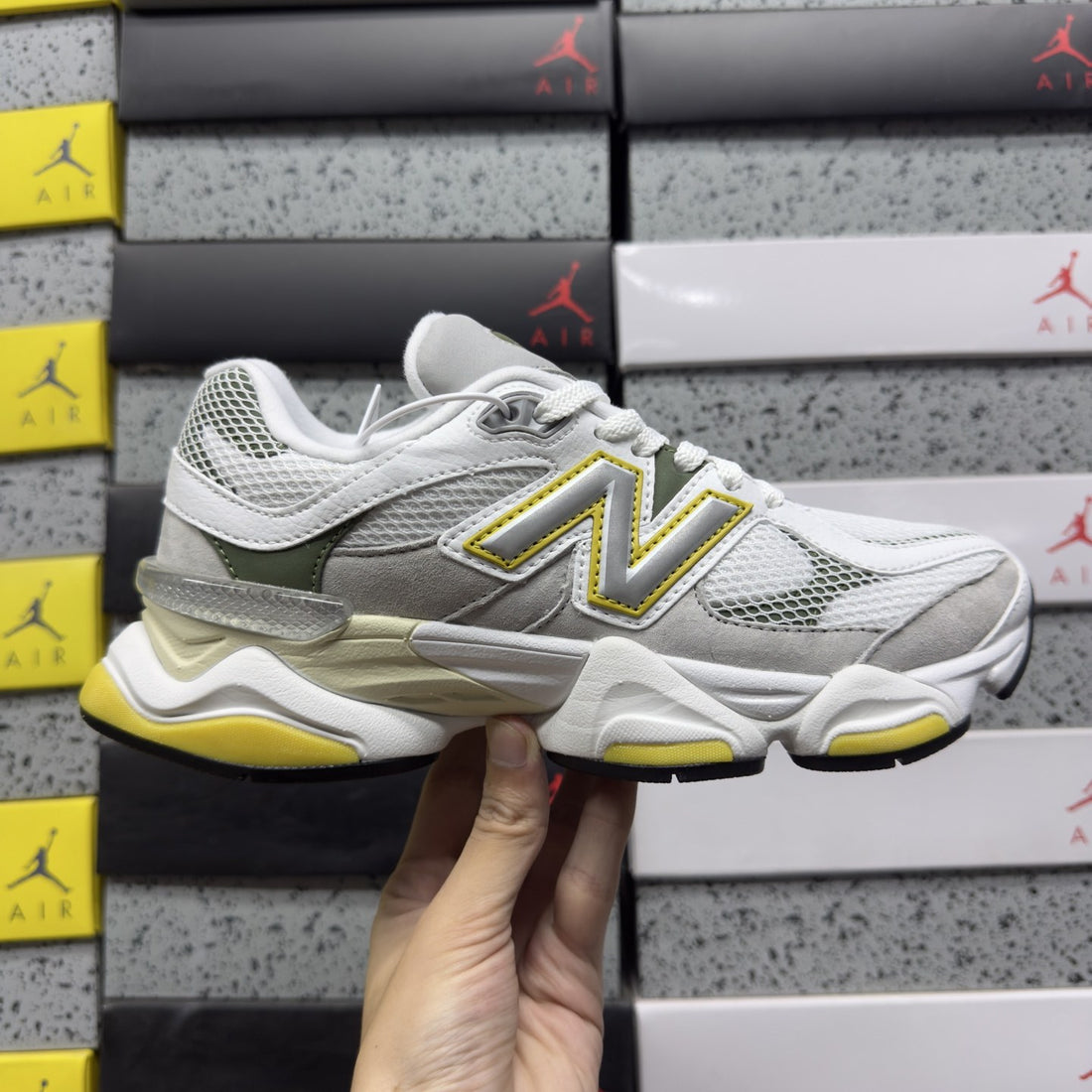 NB 9060 Grey Yellow Volt