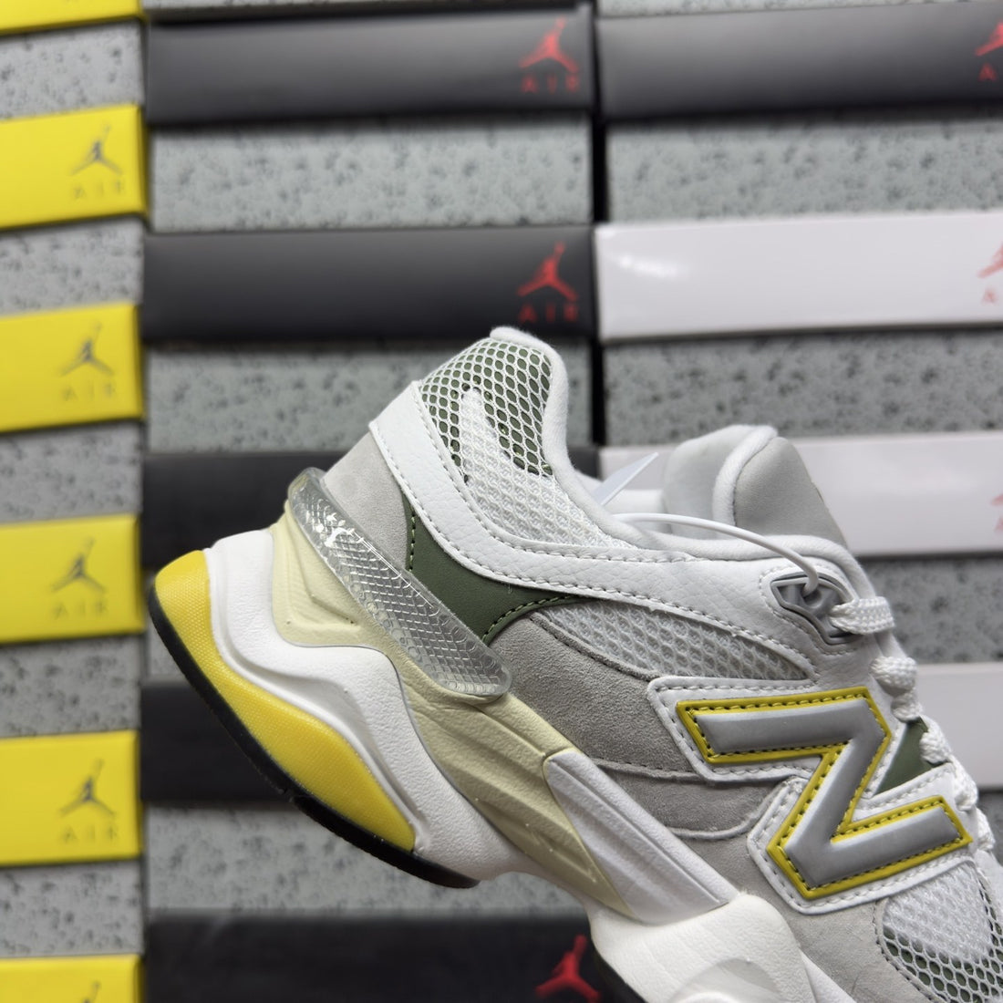 NB 9060 Grey Yellow Volt
