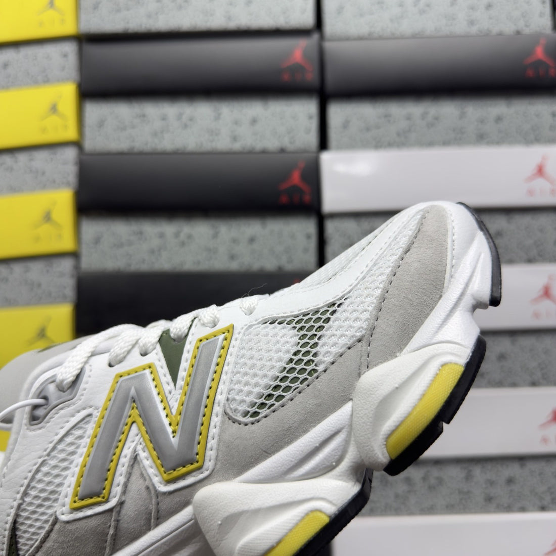 NB 9060 Grey Yellow Volt