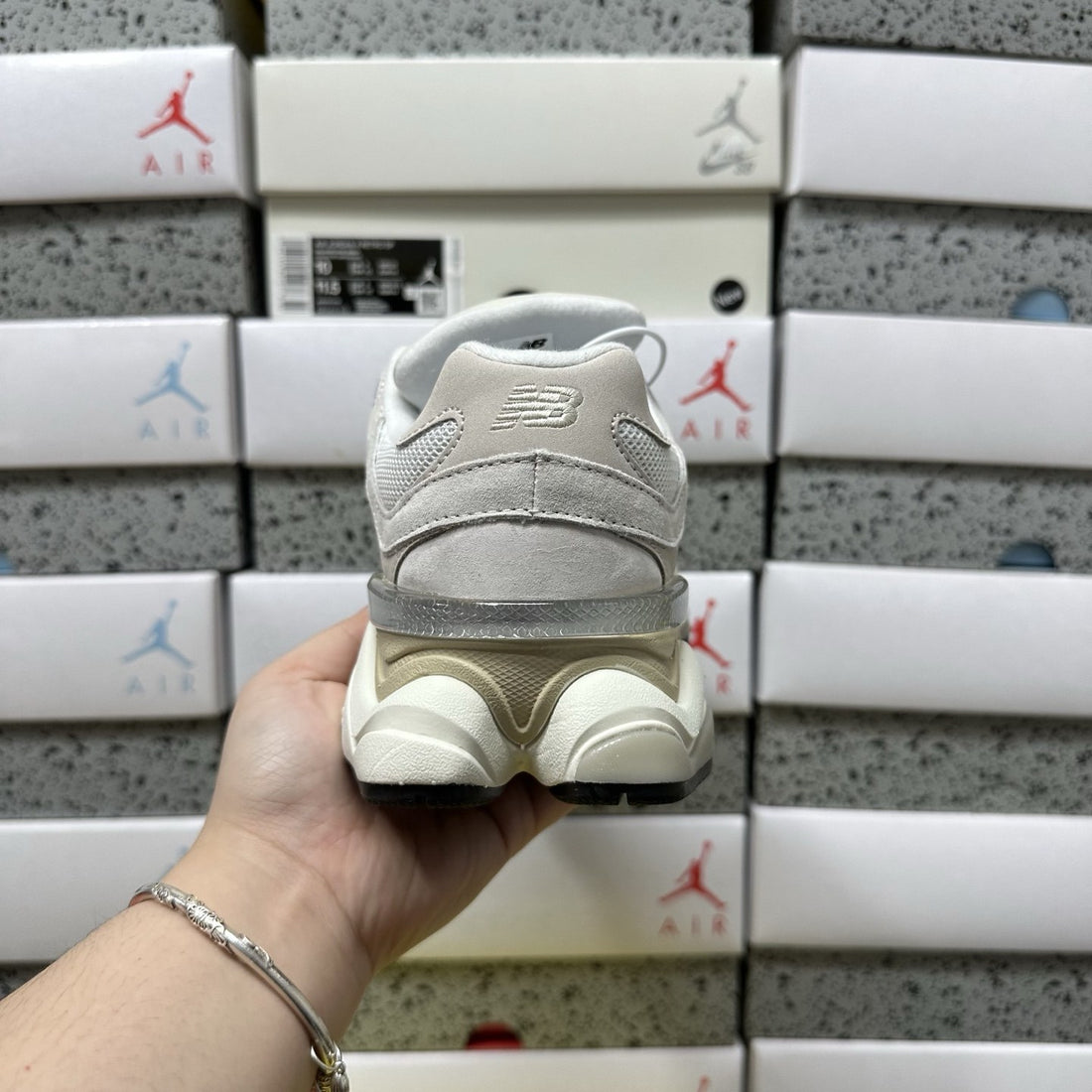 NB 9060 Light Grey Cream