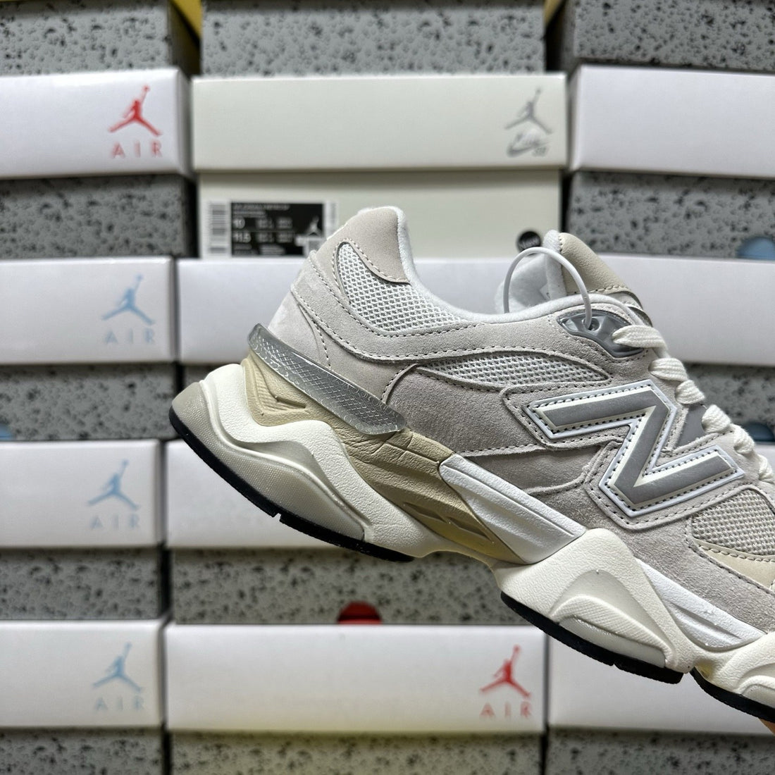 NB 9060 Light Grey Cream