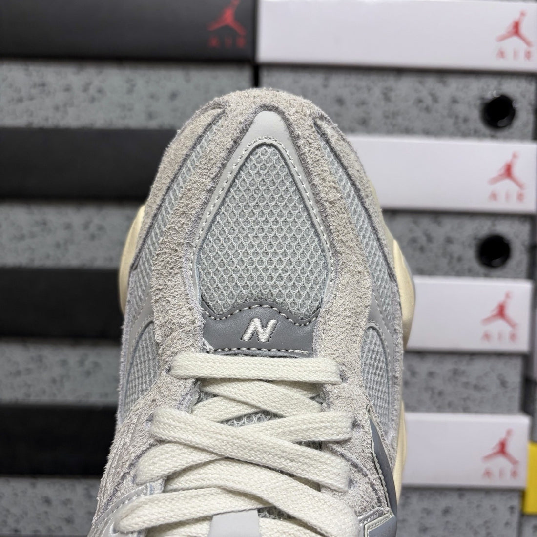 NB 9060 Light Grey Cream Yellow