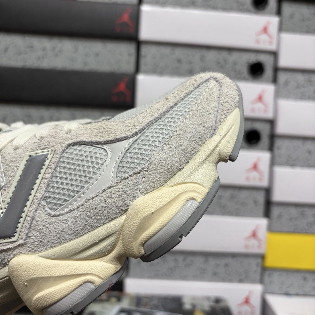 NB 9060 Light Grey Cream Yellow