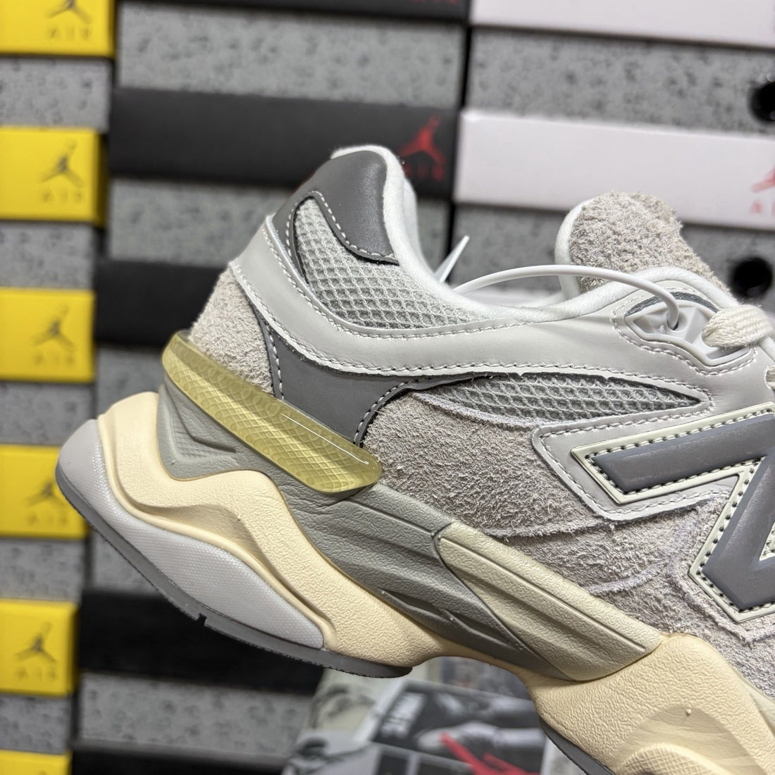 NB 9060 Light Grey Cream Yellow