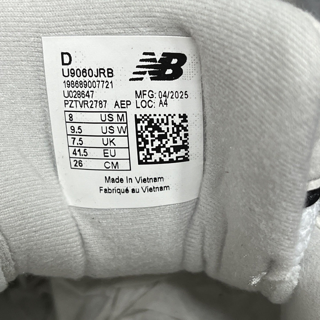 NB 9060 Light Grey Silver