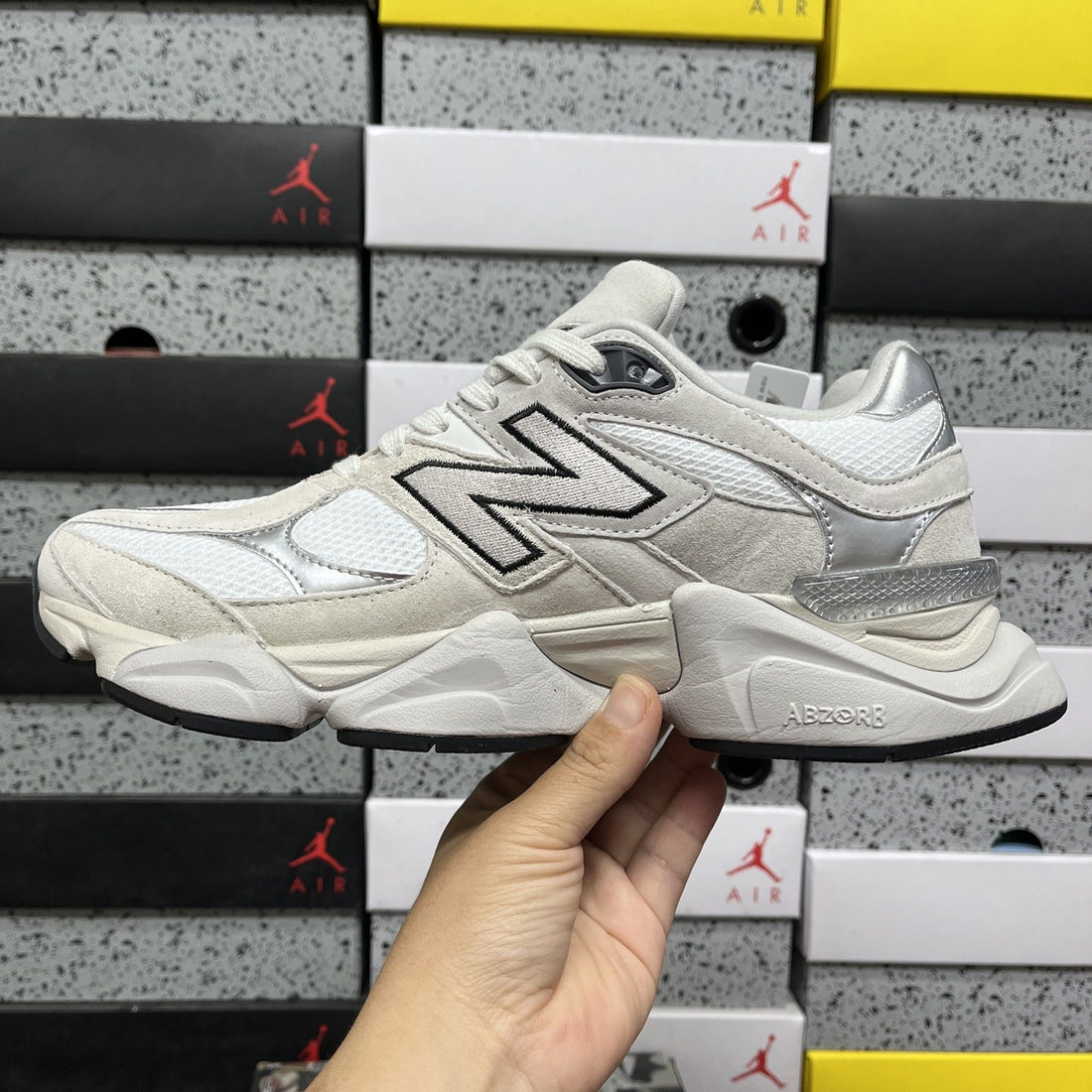 NB 9060 Light Grey Silver