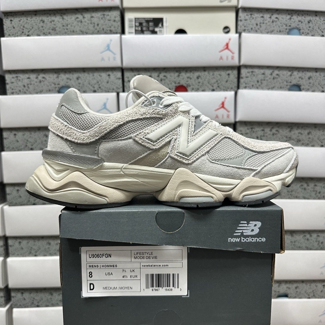 NB 9060 Light Grey White