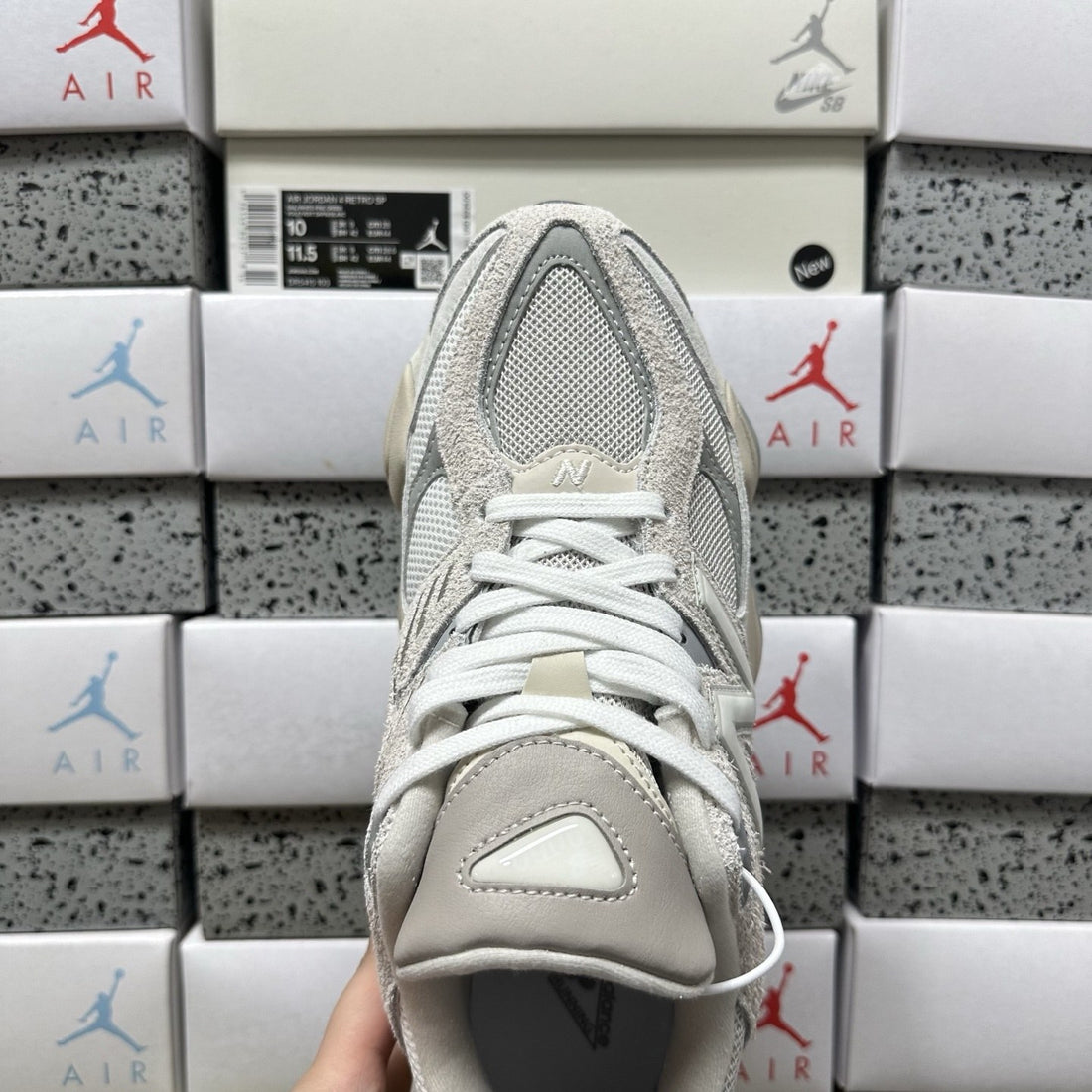 NB 9060 Light Grey White
