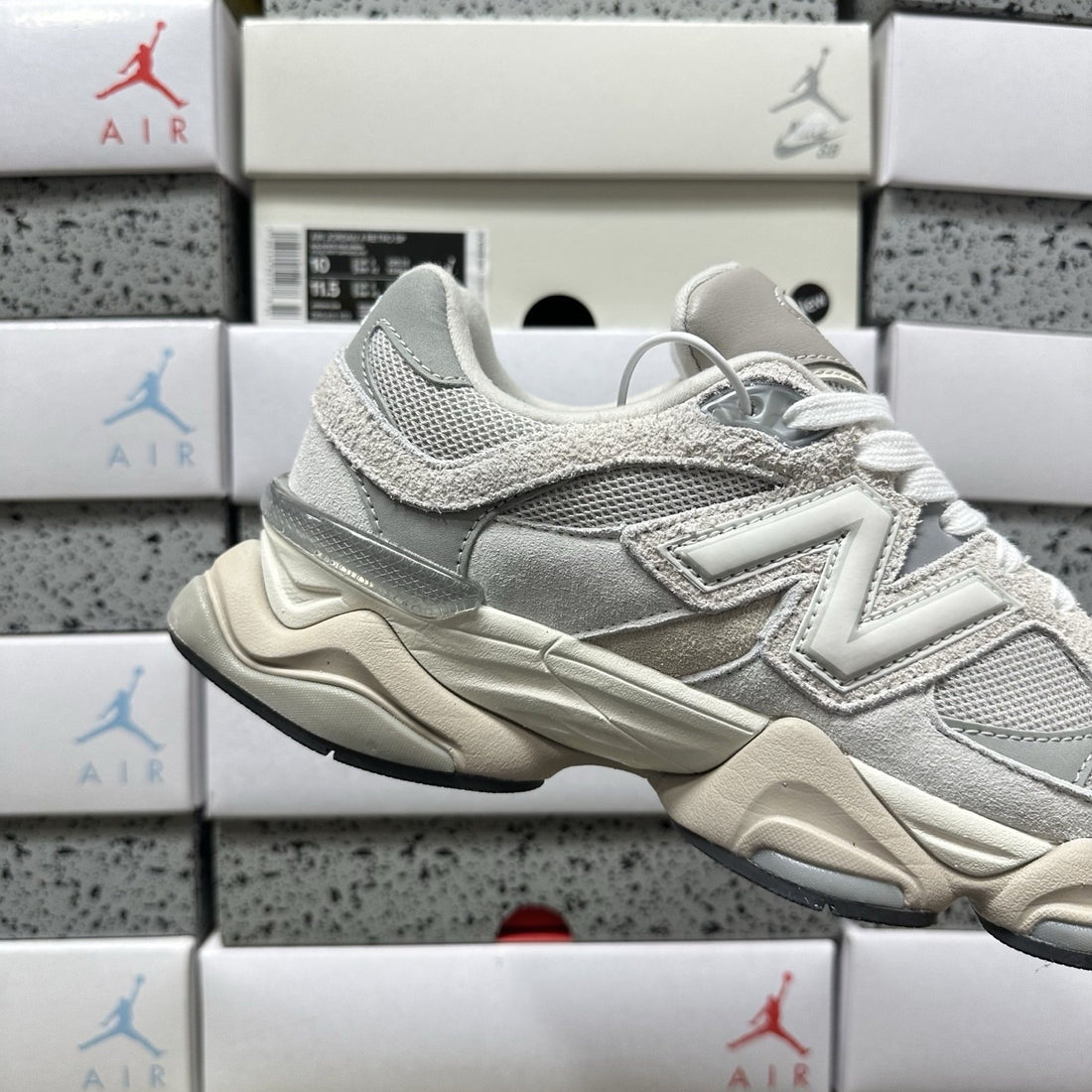 NB 9060 Light Grey White