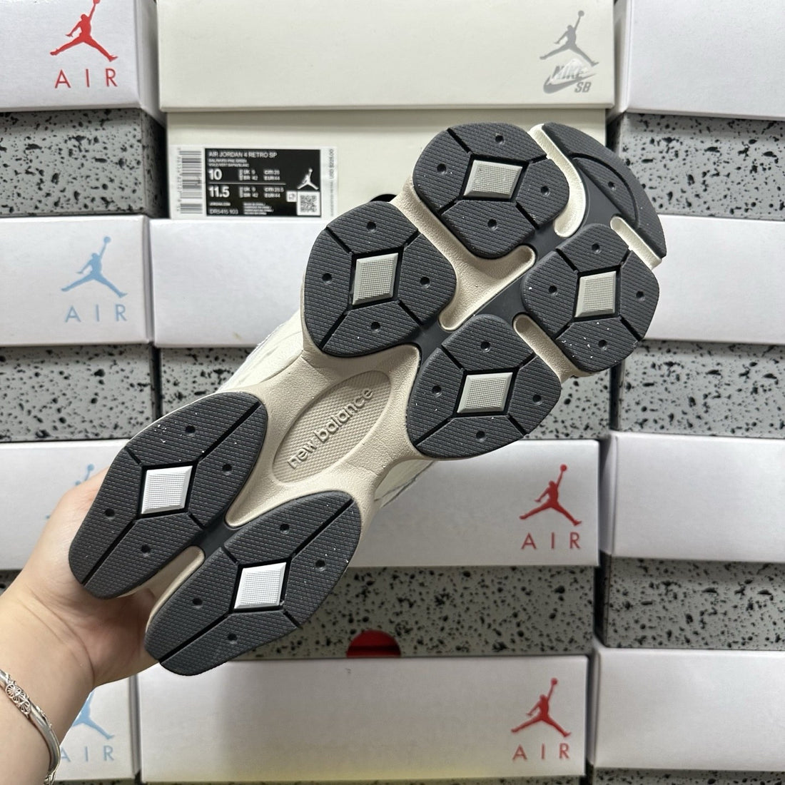 NB 9060 Light Grey White